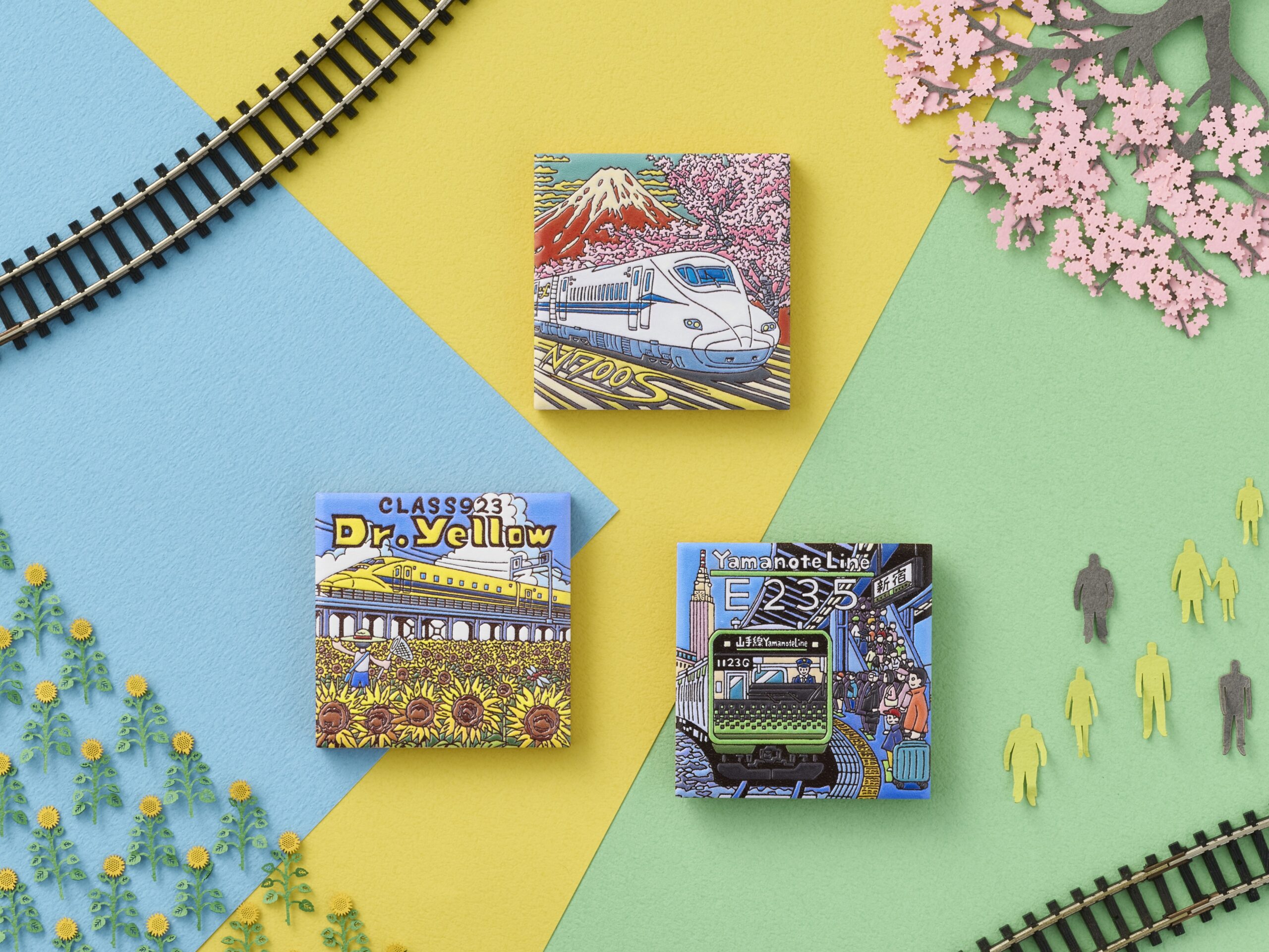 10月14日「鉄道の日」JRの人気車両を立体化した『電車で旅するマグネット』新登場！“走る思い出”を持ち帰ることができる、鉄道ファンに向けた新しいおみやげ提案